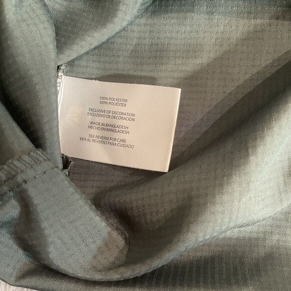 Eddie Bauer Button Down Shirt Mens L Green Performance Vented Hiking Fishing - Picture 12 of 12